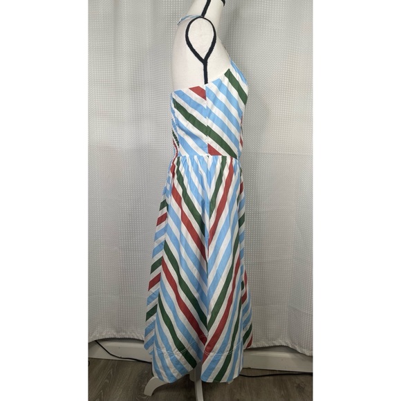 Anthropologie Maeve Halter Midi Sundress Dress Lined Cotton Vacation NWT Sz M - Picture 5 of 14